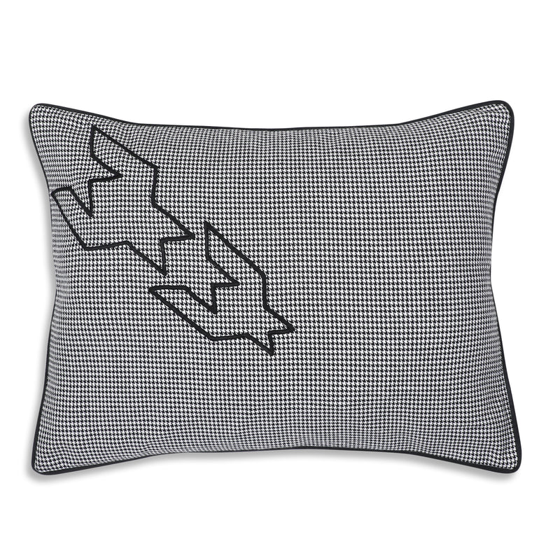 Houndstooth Cushion Cover - 15 X 20 Inches