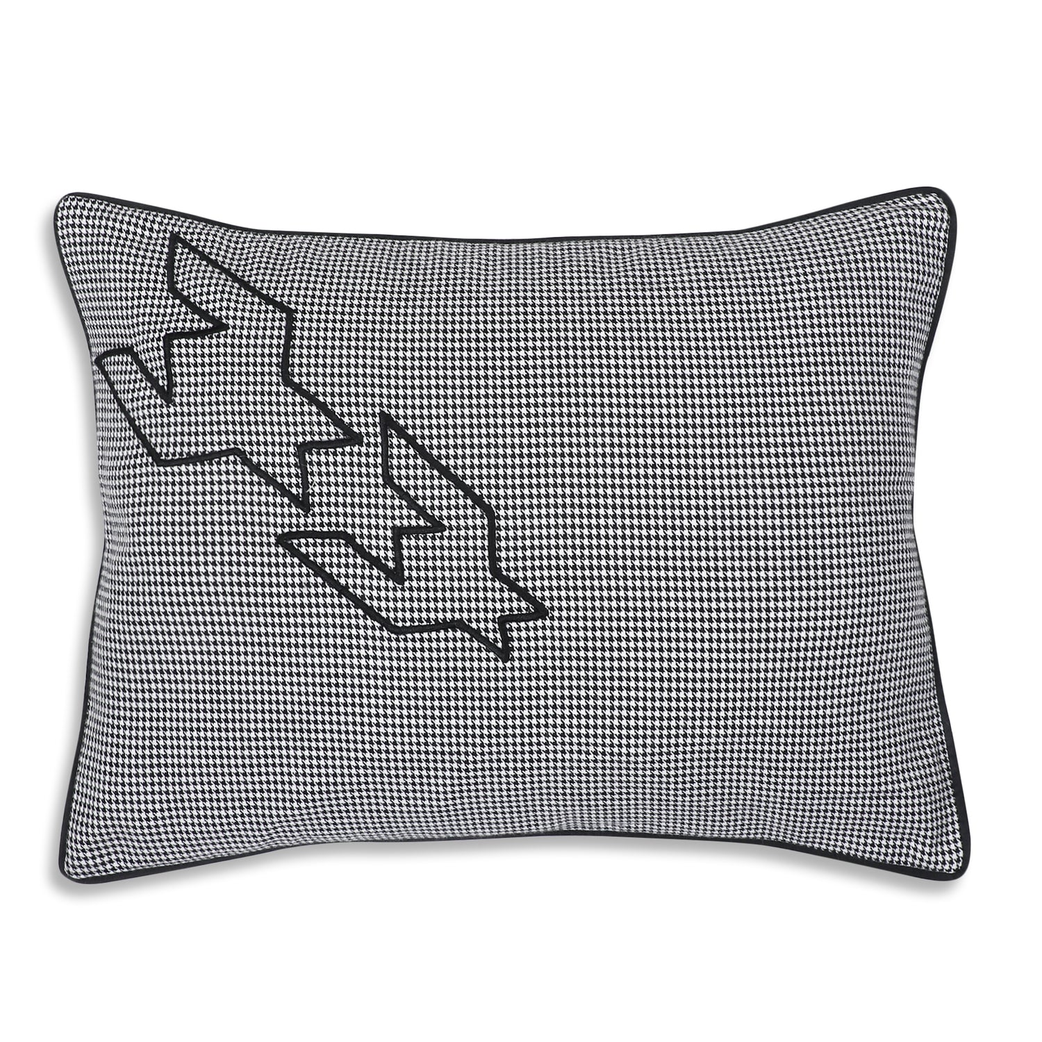 Houndstooth Cushion Cover - 15 X 20 Inches