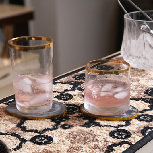 Sip & Stitch Bar Runner - Black