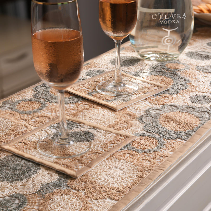 Sip & Stitch Bar Runner - Sage Green