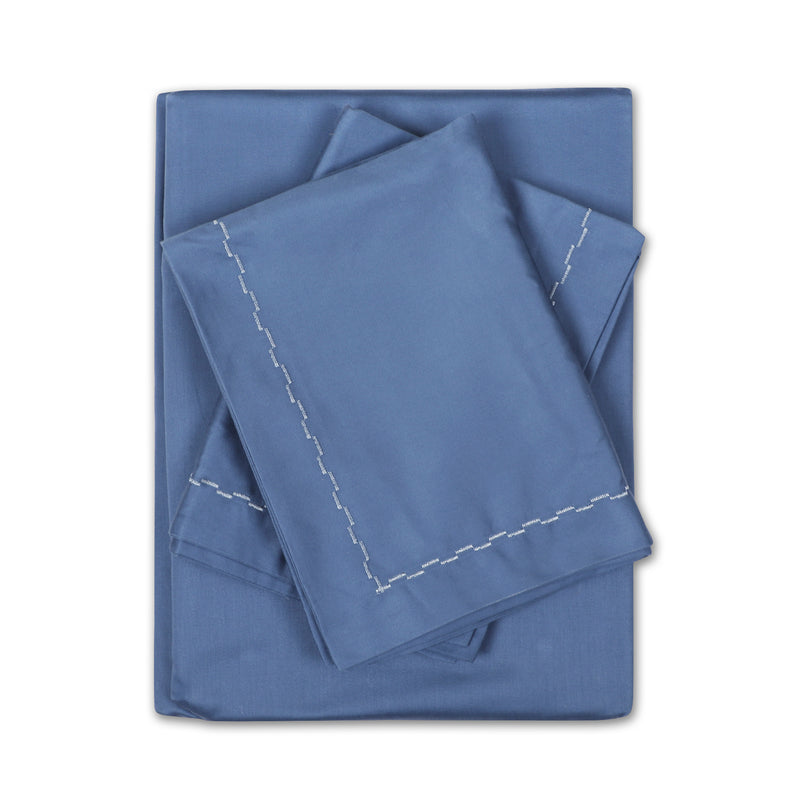 600 TC Bedsheet/Pillowcase Set – Navy Blue