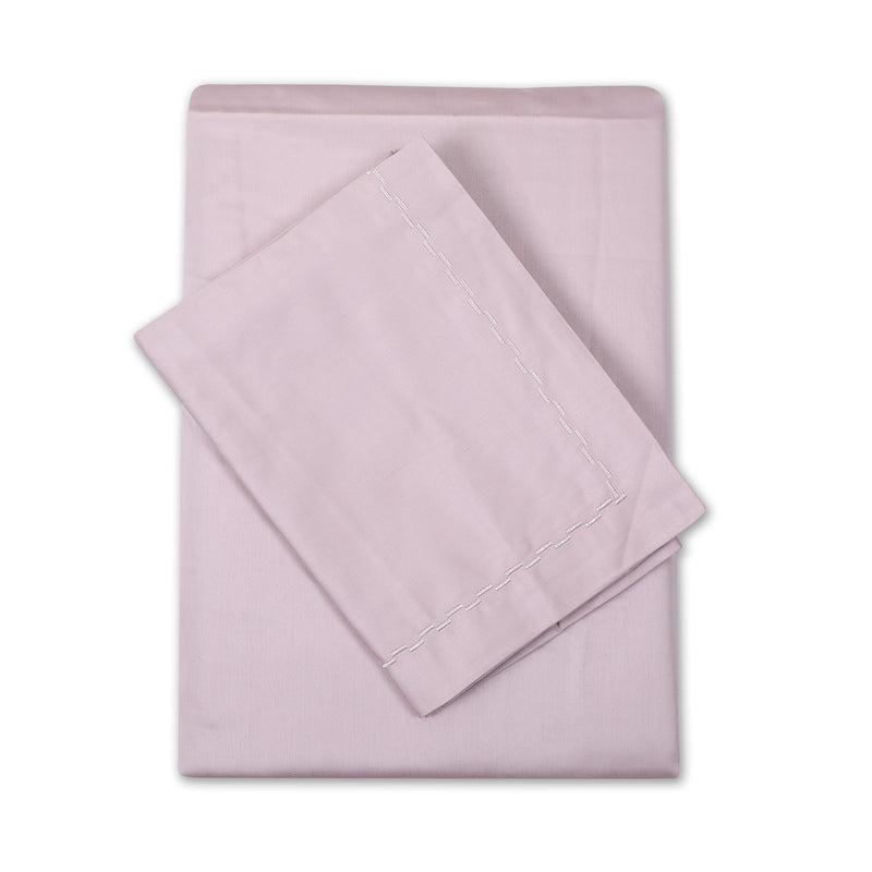 600 TC Bedsheet/Pillowcase Set – Pink Mauve