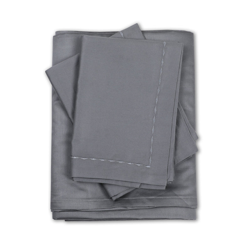 800 TC Bedsheet/Pillowcase Set – Dark Grey