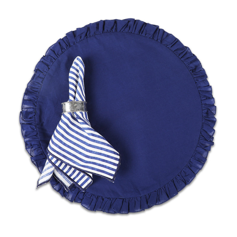 Bleu Placemats & Napkins - Set of 6