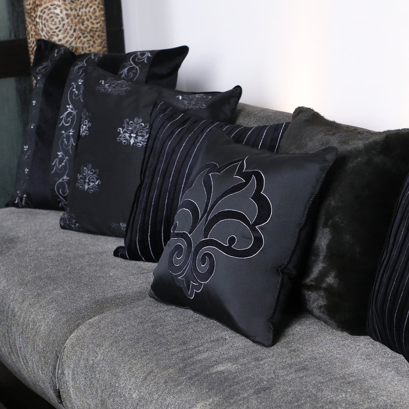 Ebony Cushion Cover - 18 X 18 Inches