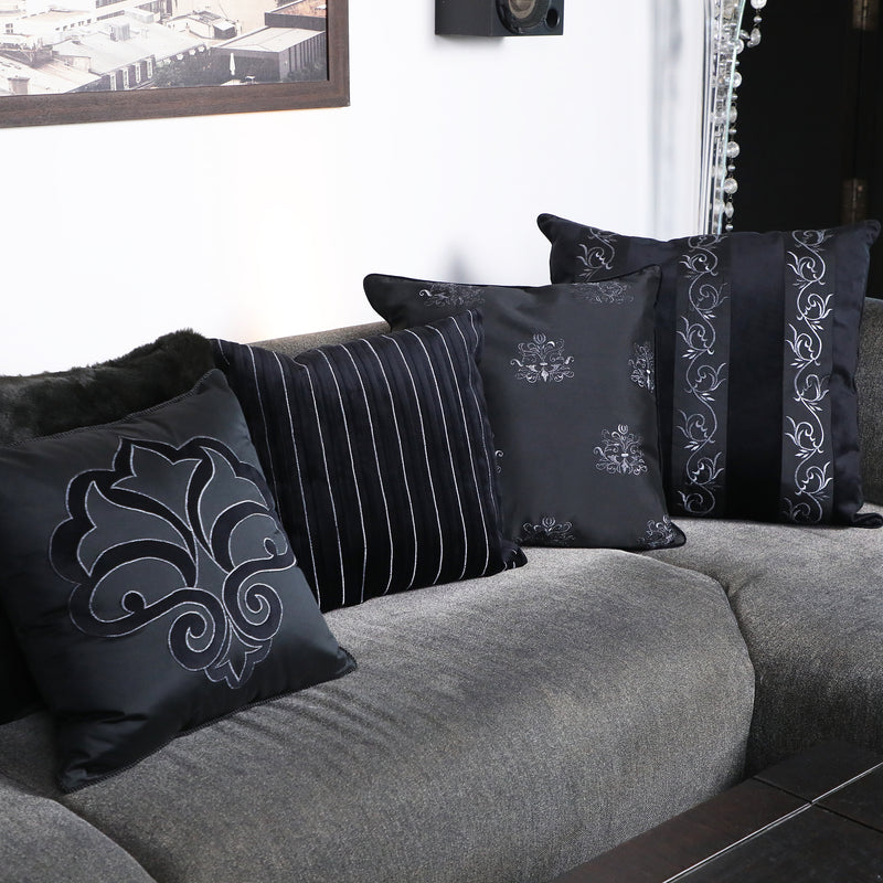 Ebony Cushion Cover - 24 X 24 Inches