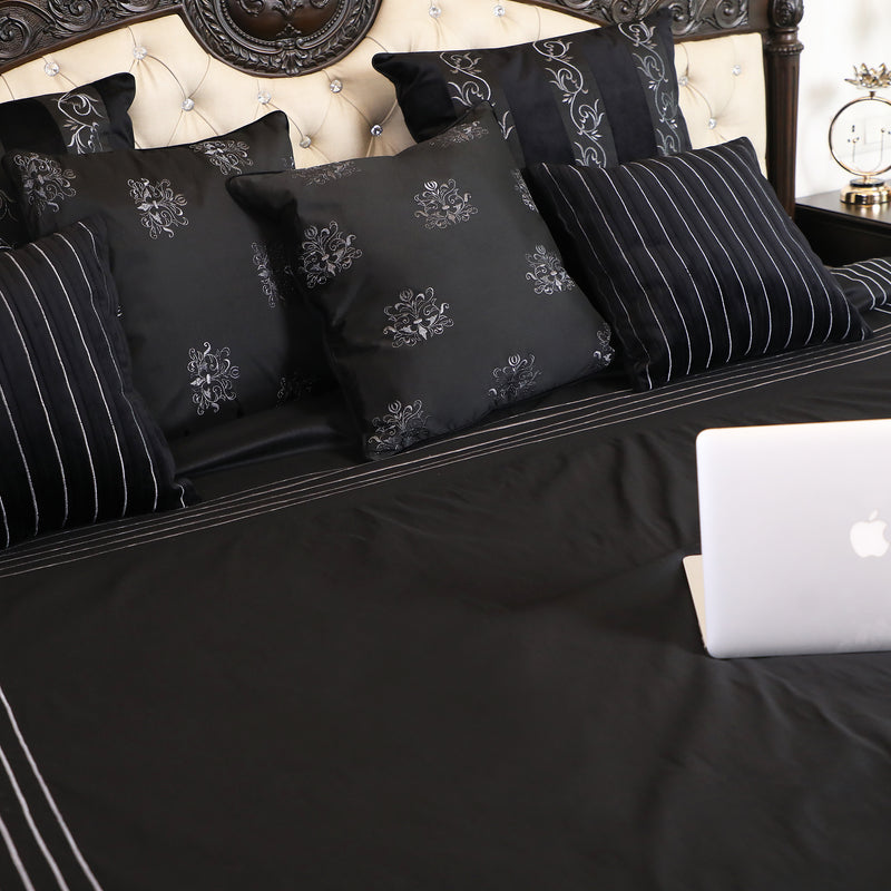 Ebony Cushion Cover - 20 X 20 Inches