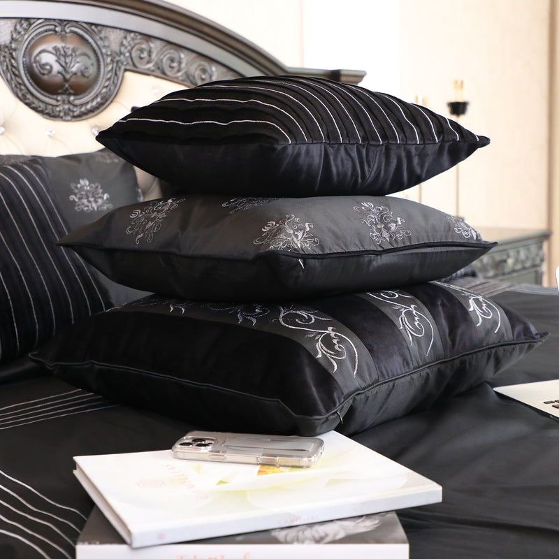 Ebony Cushion Cover - 20 X 20 Inches